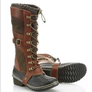 SOREL Conquest Carly Tall Winter Lace Up Waterproof Boots Size 7